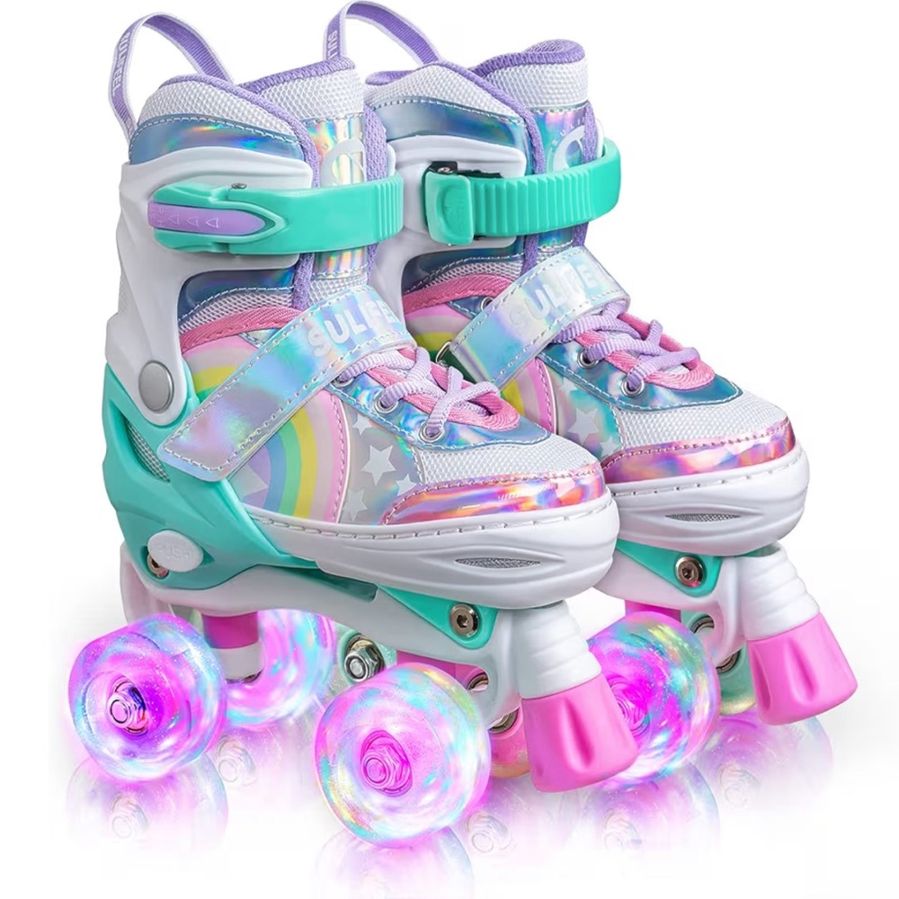 Light up roller skates
